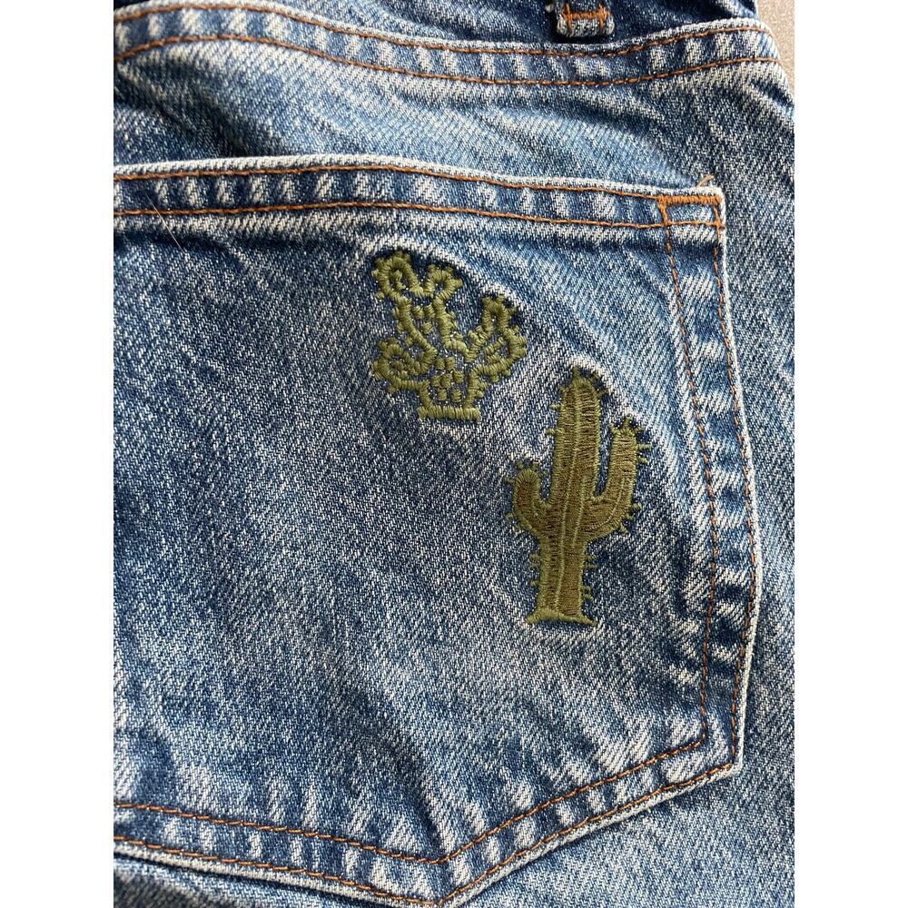 Reformation Handcrafted Embroidered Jeans 27 - Picture 10 of 13